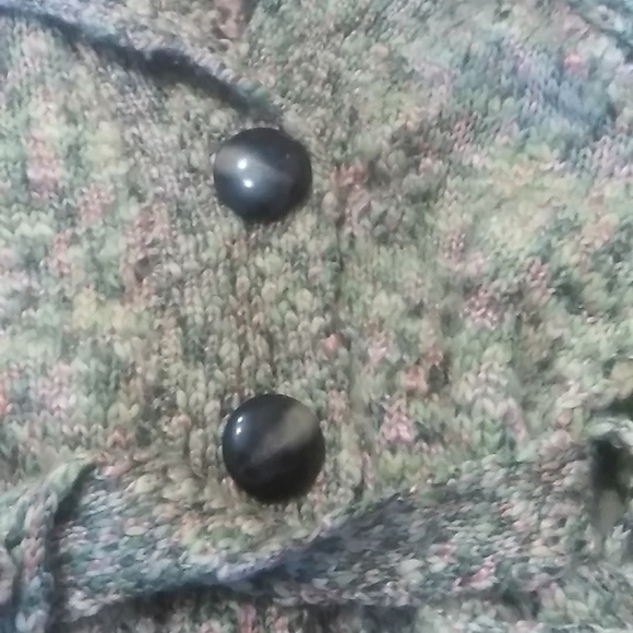 ANTHROPOLOGIE LEIFSDOTTIR CHUNKY BELTED CARDIGAN SWEATER COAT size L - Picture 3 of 8